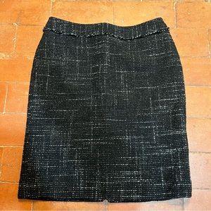 Wool Tweed Look Skirt